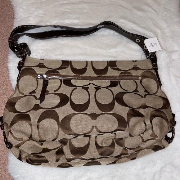 NWT Signature Brown Coach Duffle Bag - Picture 3 of 5